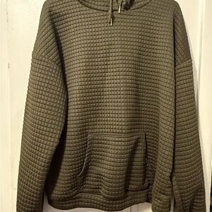 Men's Olive Green Quilted Sweater